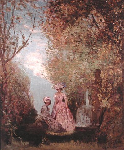 Forest Glade (öljy) tekijältä Charles Edward Conder