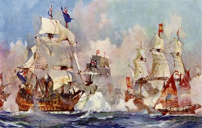 Prinssi George Malagan taistelussa 1704 tekijältä Charles Edward Dixon