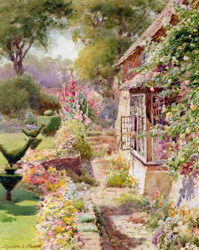 Kings Manor Garden East Hendredissä, Oxonissa tekijältä Charles Edwin Flower