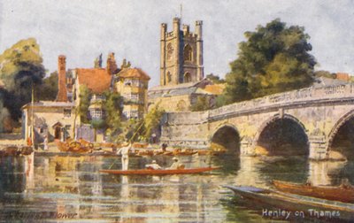 Thames-joki: Henley on Thames (värilitro). tekijältä Charles Edwin Flower