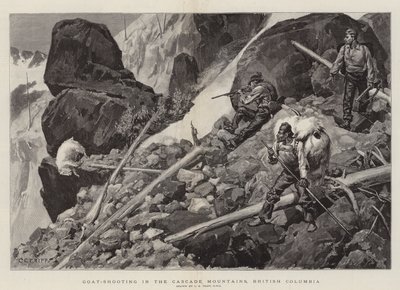 Vuohen ammunta Cascade-vuorilla, Brittiläisessä Kolumbiassa tekijältä Charles Edwin Fripp