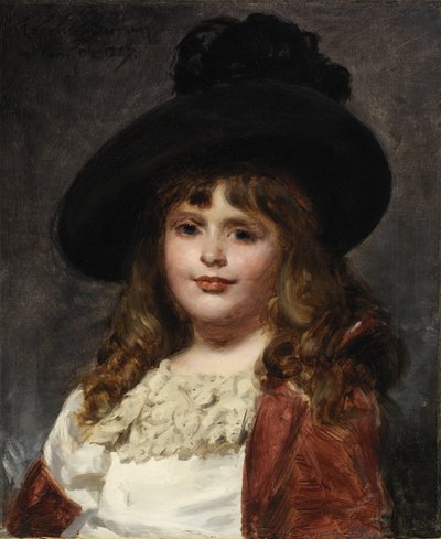 Laura seitsemänvuotiaana, 1887. tekijältä Charles Emile Auguste Carolus Duran