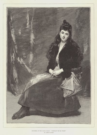 Kuvia Paris Salonissa, Portrait de Ma Fille tekijältä Charles Emile Auguste Carolus Duran