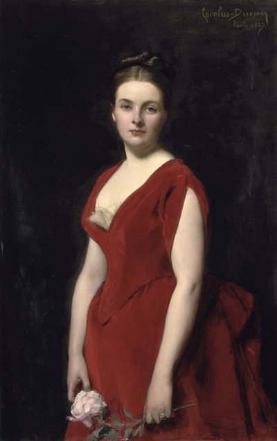 Tsountes Ana Aleksandrovna Obolenskajan muotokuva 1861-1917, 1887 tekijältä Charles Emile Auguste Carolus Duran