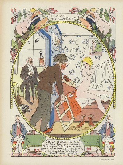 muotokuva. Kuvitus Le Rirelle tekijältä Charles Emile Egli