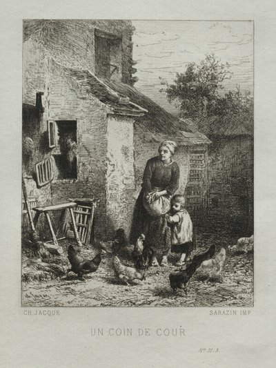 Pihan kulma tekijältä Charles Emile Jacque