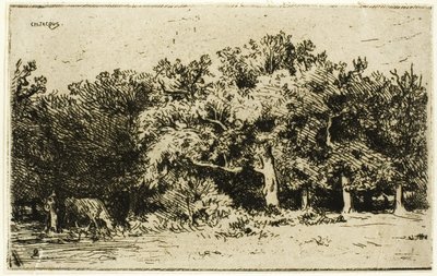 Osa Fontainebleaun metsää tekijältä Charles Emile Jacque