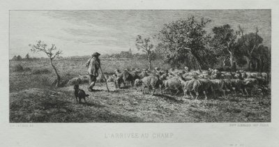 Saapuminen Kentälle tekijältä Charles Emile Jacque