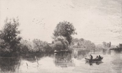 Bords-de-la-Marne, n. 1862. tekijältä Charles Emile Jacque