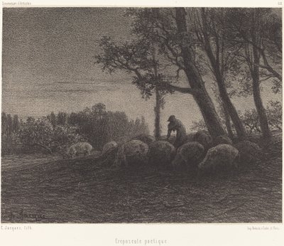 Runollinen hämärä tekijältä Charles Emile Jacque