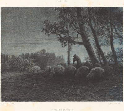 Runollinen hämärä tekijältä Charles Emile Jacque