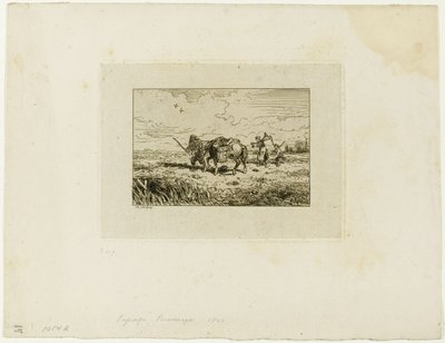 Sillan ylittäminen tekijältä Charles Emile Jacque