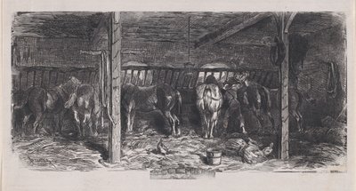 Joulukuuta Album of Rustic Subjects, 1859. tekijältä Charles Emile Jacque