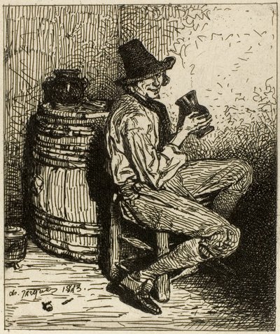 Juomari tekijältä Charles Emile Jacque