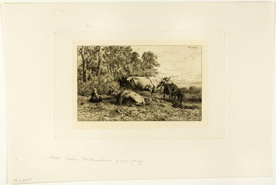 hollantilaiset lehmät tekijältä Charles Emile Jacque