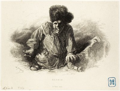 Elshie, musta kääpiö tekijältä Charles Emile Jacque