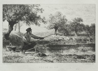 Kalastus tekijältä Charles Emile Jacque