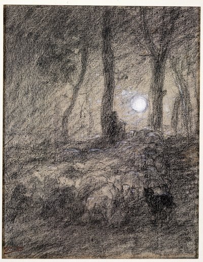 Lammaslauma kuutamossa tekijältä Charles Emile Jacque