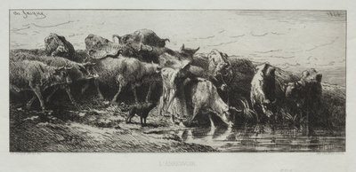 Kastelupaikka tekijältä Charles Emile Jacque