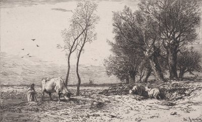 Talvi, 1867. tekijältä Charles Emile Jacque