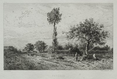 Maisema tekijältä Charles Emile Jacque