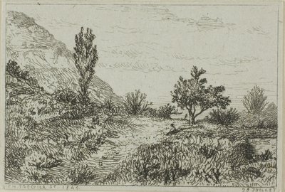 Maisema tekijältä Charles Emile Jacque