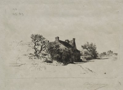 Pienet Kercassier-talot tekijältä Charles Emile Jacque