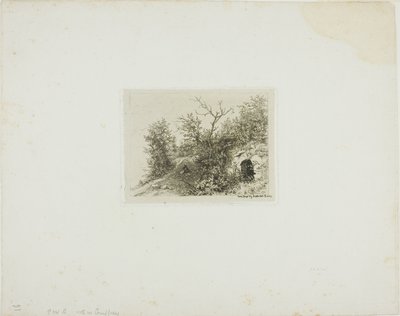 Mies istuu kukkulalla tekijältä Charles Emile Jacque