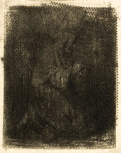 Munkki rukouksessa tekijältä Charles Emile Jacque