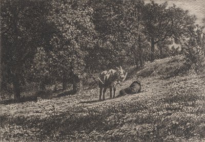 Orchard, 1865. tekijältä Charles Emile Jacque