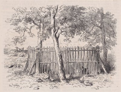 School Park, Magasin Pittoresquesta, n. 1852. tekijältä Charles Emile Jacque