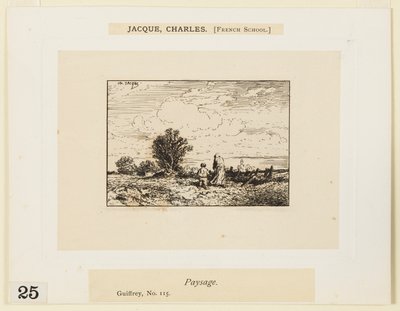 Maaseutu tekijältä Charles Emile Jacque