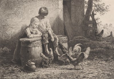 Pieni, pieni!!, 1864. tekijältä Charles Emile Jacque
