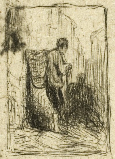 Rag-picker tekijältä Charles Emile Jacque
