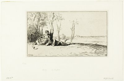 Viikaterit levossa tekijältä Charles Emile Jacque