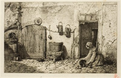 Scullery Maid tekijältä Charles Emile Jacque