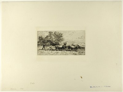 Oxenin joukkue tekijältä Charles Emile Jacque