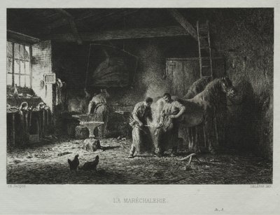 Seppäpaja. tekijältä Charles Emile Jacque