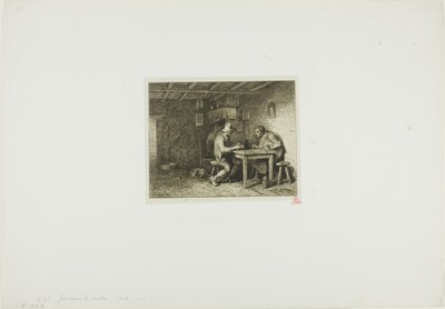 Kortinpelaajat tekijältä Charles Emile Jacque