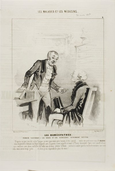 Homeopaatit: Ensimmäinen hoito (levy 4) tekijältä Charles Emile Jacque