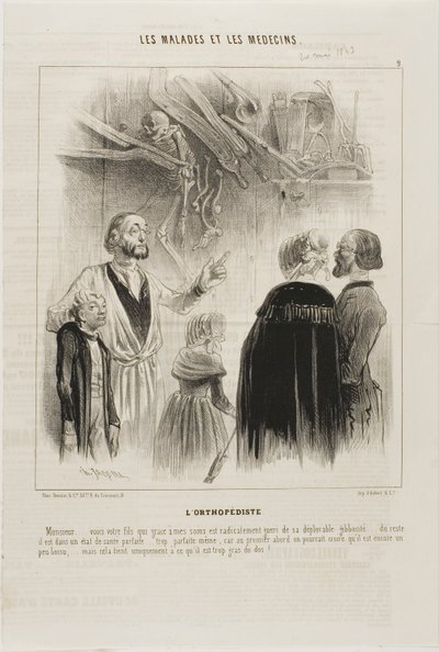 Ortopedi (levy 9) tekijältä Charles Emile Jacque