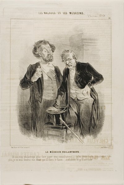 Filantrooppinen lääkäri (levy 10) tekijältä Charles Emile Jacque
