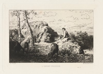 Tuhlaajalapsi. tekijältä Charles Emile Jacque