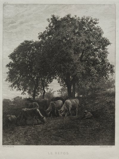 Lepo. tekijältä Charles Emile Jacque