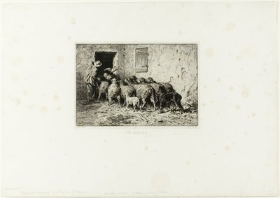 Lampaat tulevat kotiin tekijältä Charles Emile Jacque