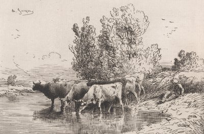 Kouru, 1864. tekijältä Charles Emile Jacque