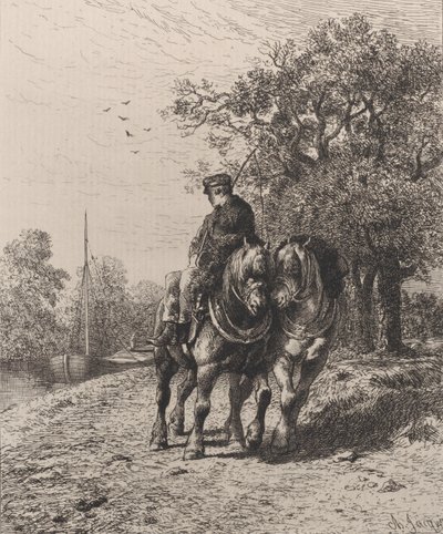 Hinauspolku, 1864. tekijältä Charles Emile Jacque