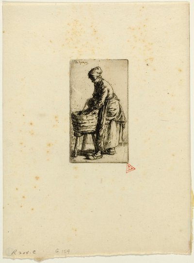 Pyykkäri tekijältä Charles Emile Jacque