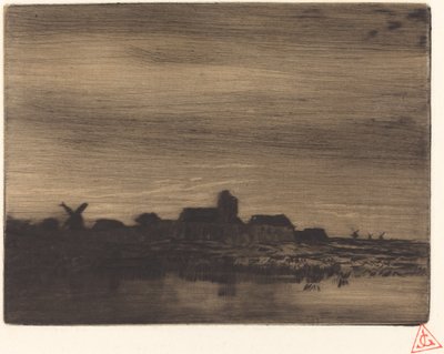 Rantakylä tekijältä Charles Emile Jacque
