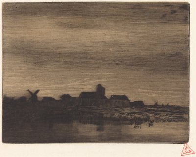 Rantakylä tekijältä Charles Emile Jacque
